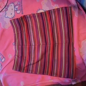 EUC colorful striped skirt